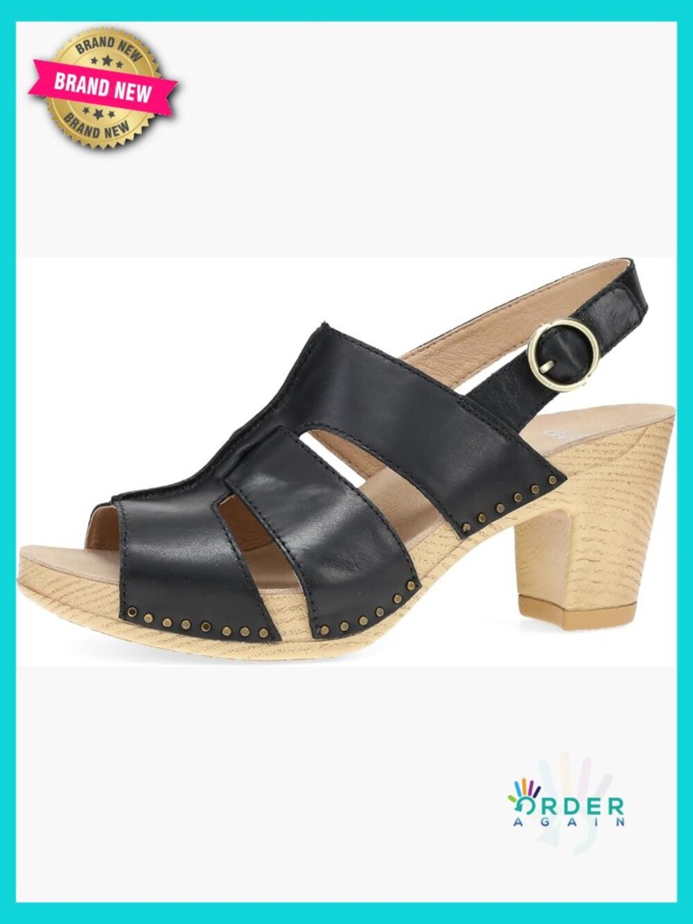 Women's Heeled Gladiator Sandals with Nail Head Trim Cushioned Footbed